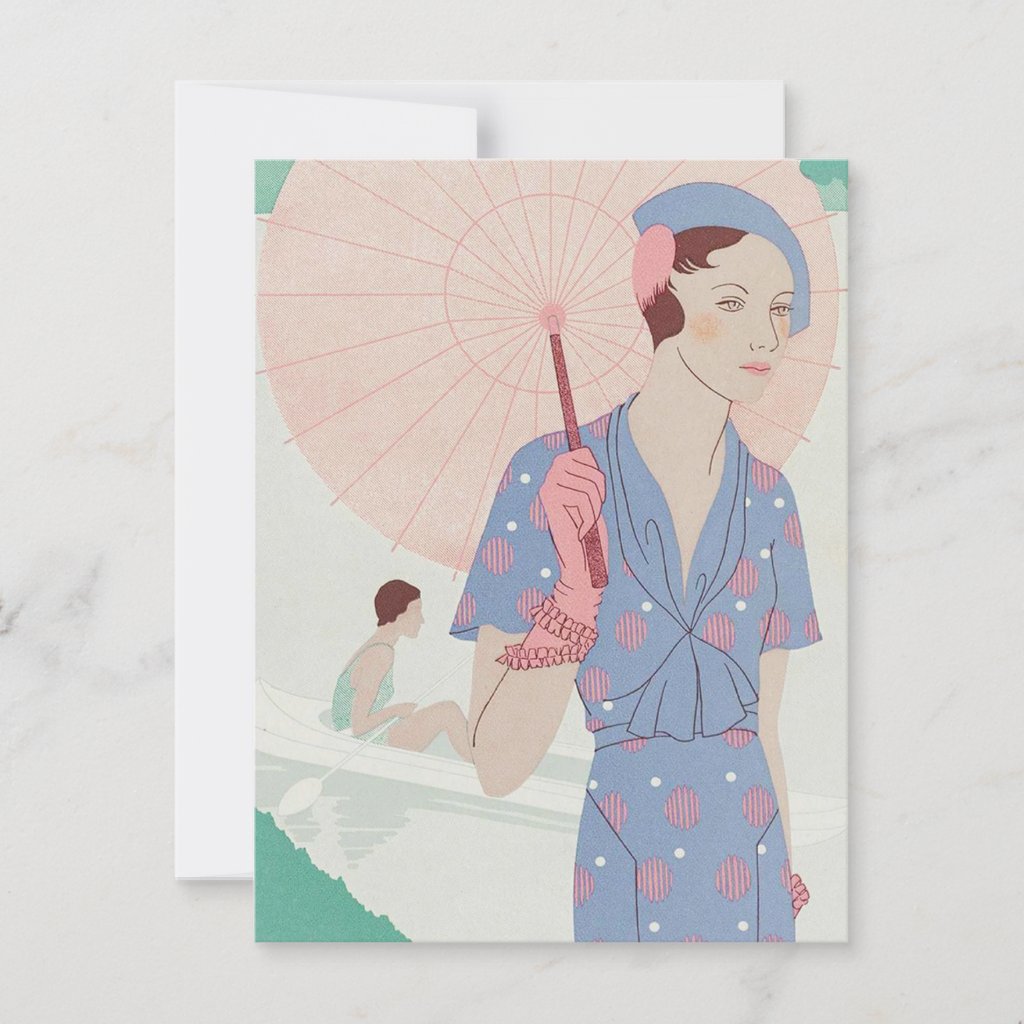 Leaves of Feminine Elegance Postcard