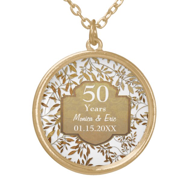 Leaves of Gold 50th Wedding Anniversary 