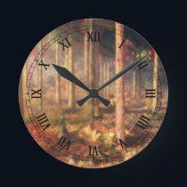Leaves of Gold Clock