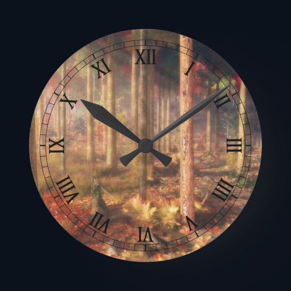 Leaves of Gold Clock