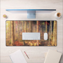 Leaves of Gold Desk Mat