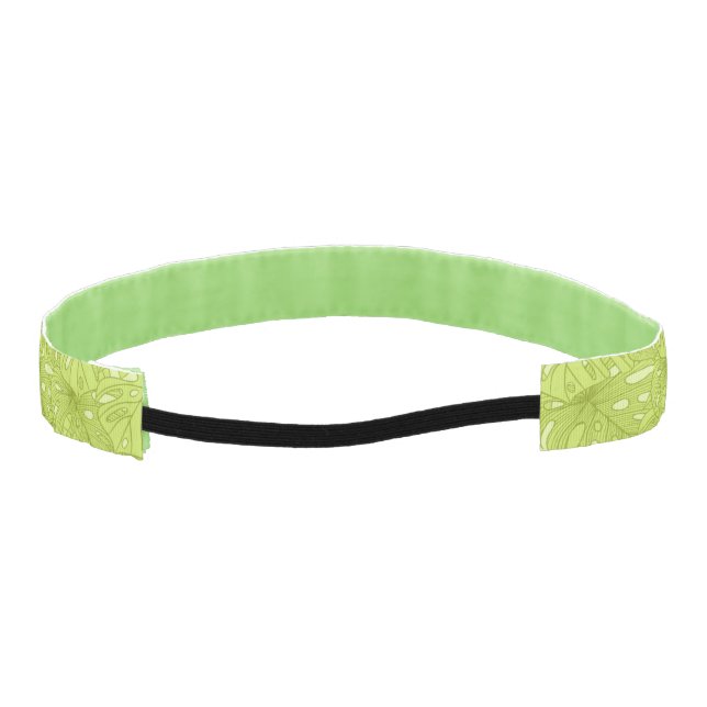 Leaves of Palm Tree Athletic Headband (Back)
