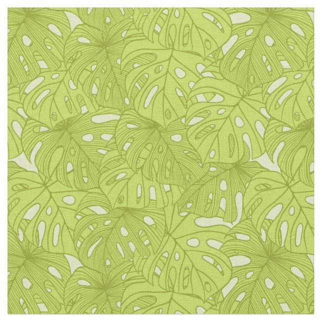 Leaves of Palm Tree Fabric (Close Up)