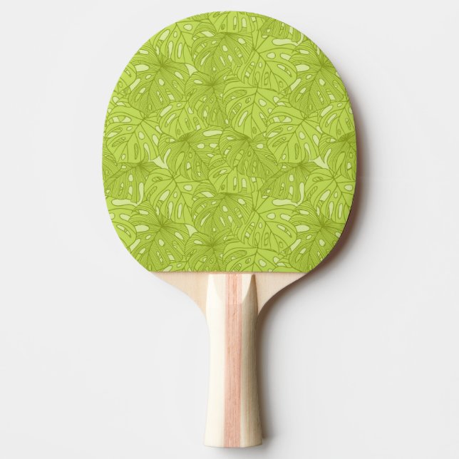 Leaves of Palm Tree Ping-Pong Paddle (Front)