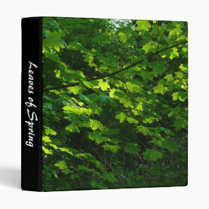 Leaves of Spring 3 Ring Binder