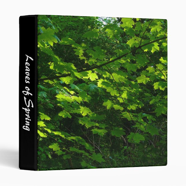 Leaves of Spring 3 Ring Binder (Front/Spine)