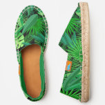 Leaves Of Tropical Palm Trees | Add Your Name Espadrilles
