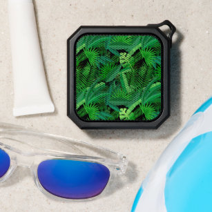 Leaves Of Tropical Palm Trees Bluetooth Speaker