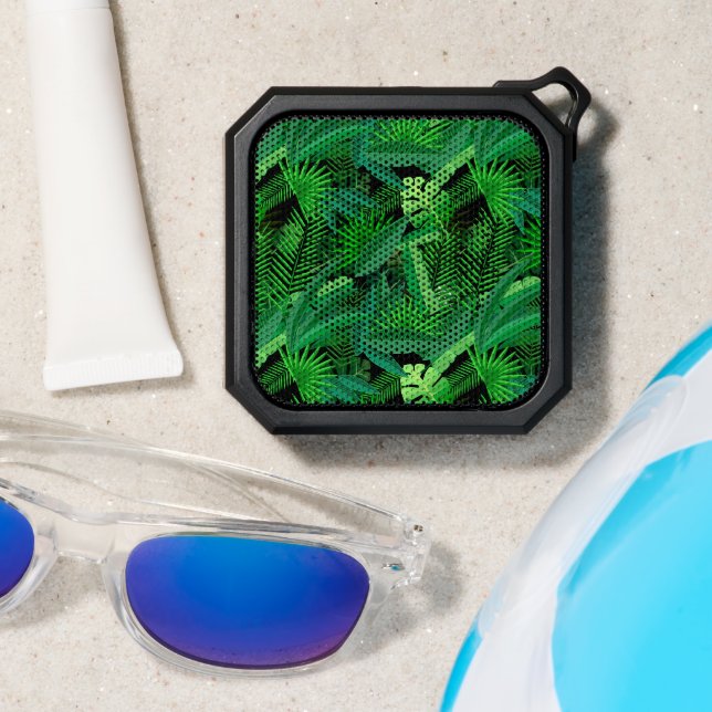 Leaves Of Tropical Palm Trees Bluetooth Speaker (Insitu(Beach))