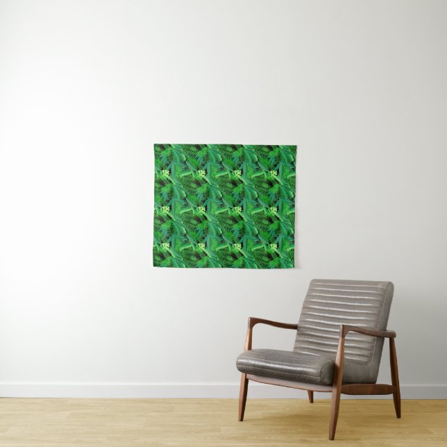 Leaves Of Tropical Palm Trees Tapestry (In Situ (Horizontal))