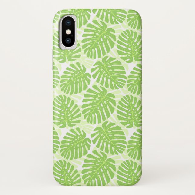 Leaves Of Tropical Plant - Monstera Pattern Case-Mate iPhone Case (Back)