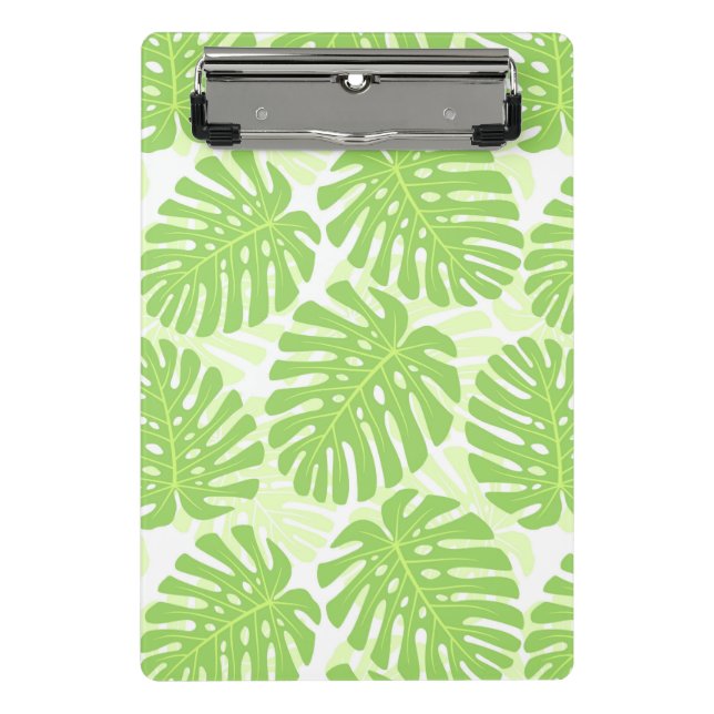 Leaves Of Tropical Plant - Monstera Pattern Mini Clipboard (Front)