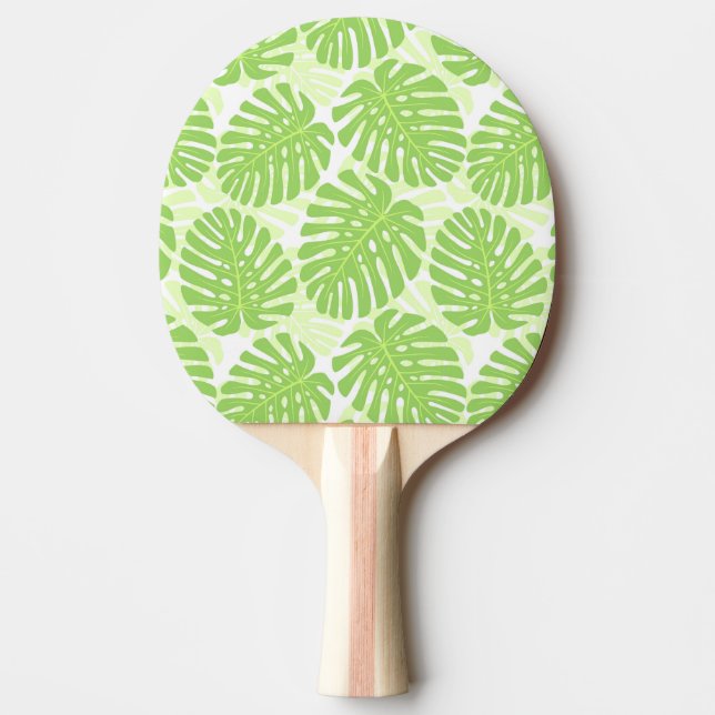 Leaves Of Tropical Plant - Monstera Pattern Ping-Pong Paddle (Front)