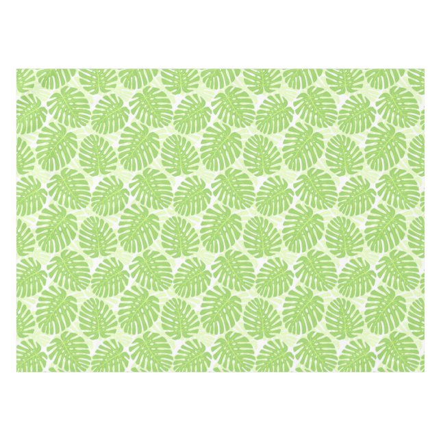 Leaves Of Tropical Plant - Monstera Pattern Tablecloth (Front (Horizontal))