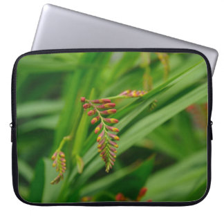 Leaves of tropical plants laptop sleeve