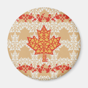 LEAVES ON LEAVES (CANADA FLAG) BY MASANSER MAGNET