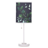 Leaves on Navy Blue  Botanical Table Lamp (Right)