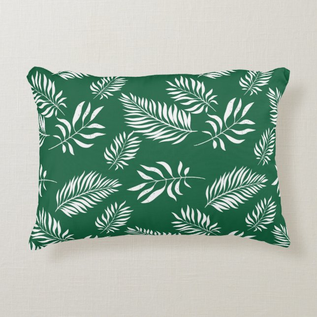 Leaves Pattern 12 Accent Pillow (Front)