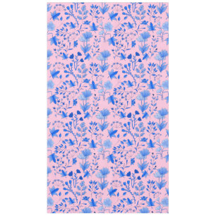 Leaves Pattern 12.bw Lpink BG Tablecloth