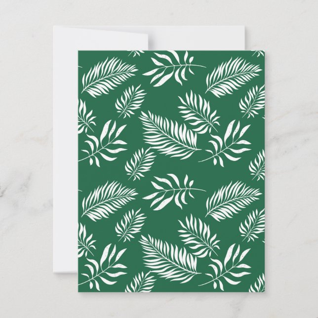 Leaves Pattern 12 Note Card (Front)