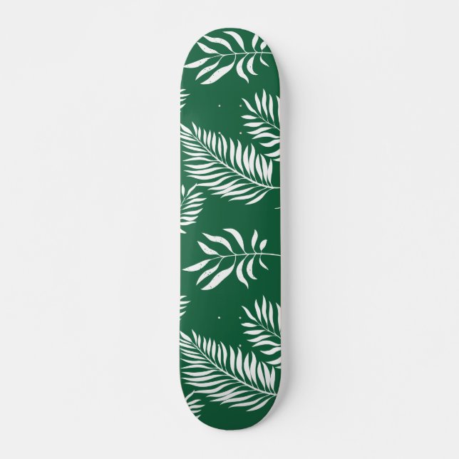 Leaves Pattern 12 Skateboard (Front)