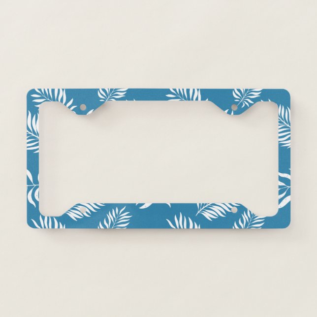 Leaves Pattern 13 License Plate Frame (Front)
