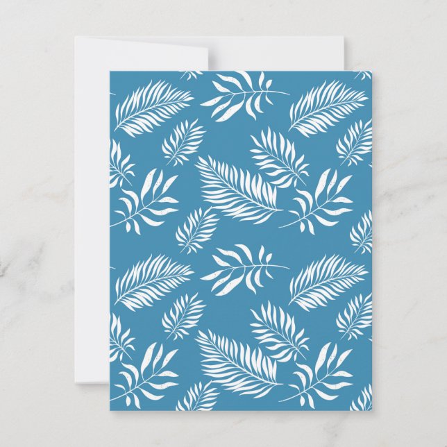 Leaves Pattern 13 Note Card (Front)