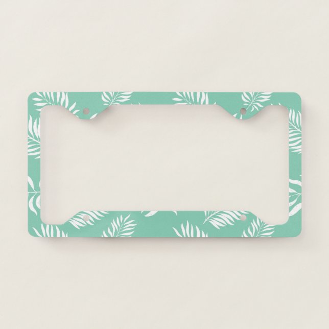 Leaves Pattern 14 License Plate Frame (Front)