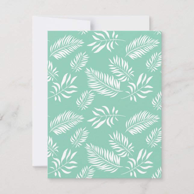 Leaves Pattern 14 Note Card (Front)