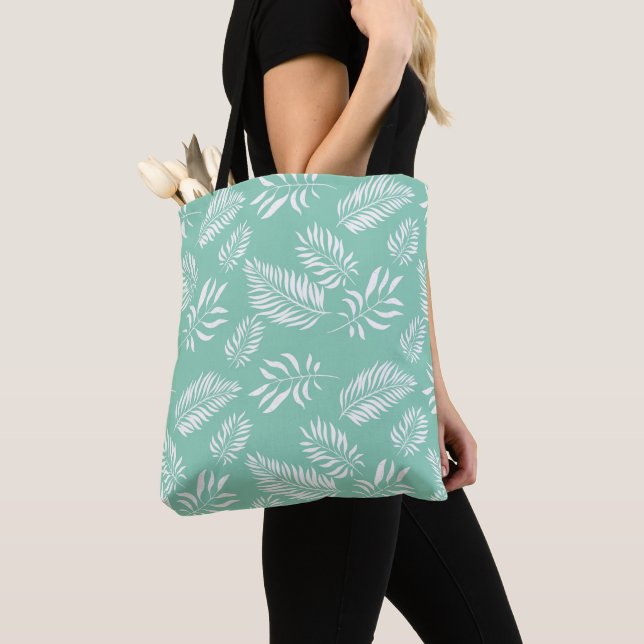 Leaves Pattern 14 Tote Bag (Close Up)