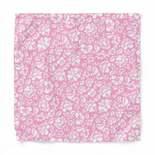 Leaves pattern 14b. lpink BG Bandana