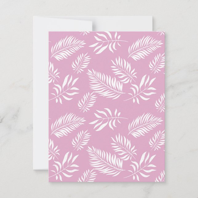 Leaves Pattern 15 Note Card (Front)