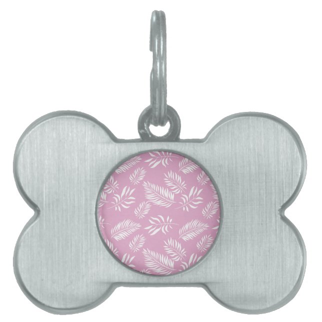 Leaves Pattern 15 Pet ID Tag (Front)