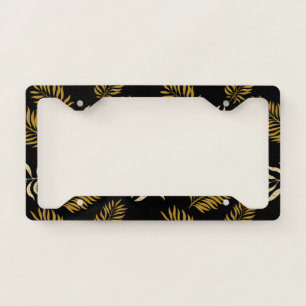 Leaves Pattern 16 License Plate Frame