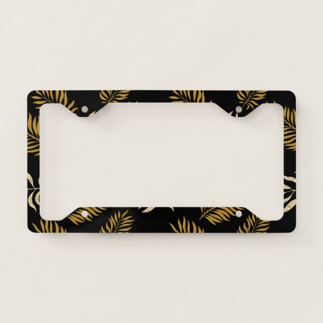 Leaves Pattern 16 License Plate Frame (Front)