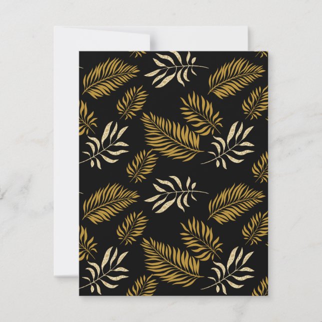 Leaves Pattern 16 Note Card (Front)