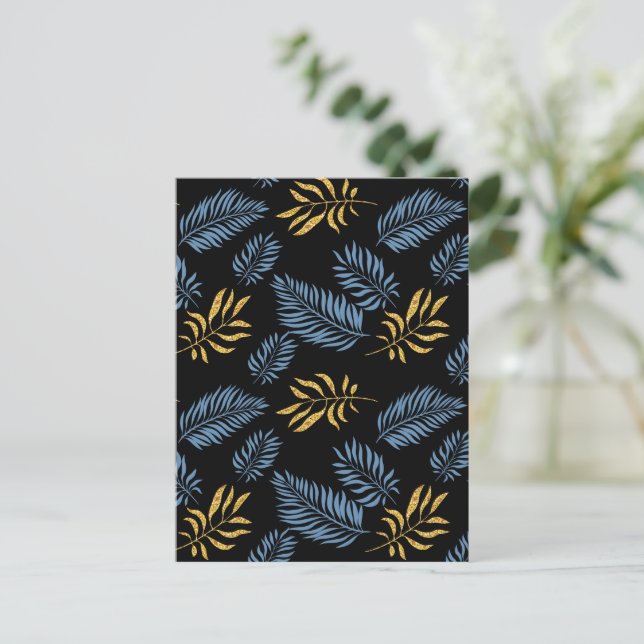 Leaves Pattern 17 Postcard (Standing Front)
