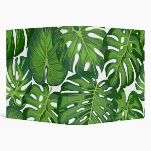 Leaves pattern 3 ring binder