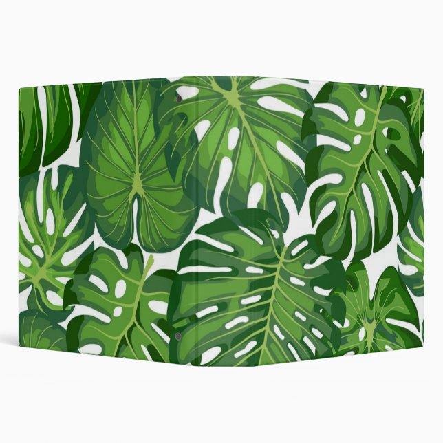 Leaves pattern 3 ring binder (Background)