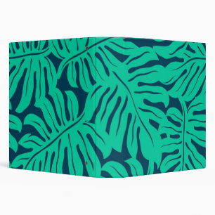 Leaves pattern 3 ring binder
