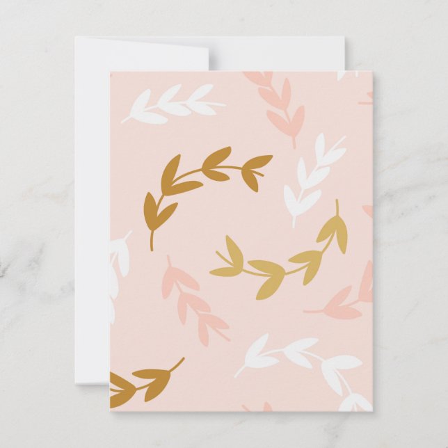 Leaves Pattern 4 Note Card (Front)