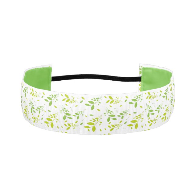 leaves pattern athletic headband (Front)