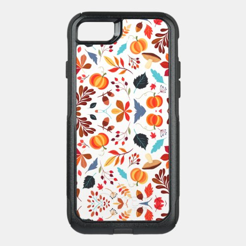 leaves_pattern_autumn_pattern OtterBox commuter iPhone SE87 case