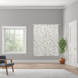 Leaves Pattern Blackout Curtains