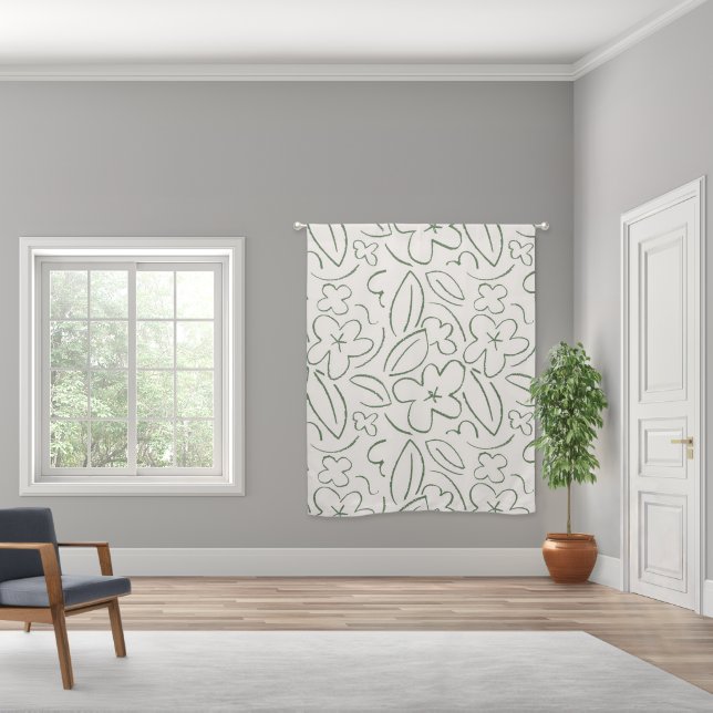 Leaves Pattern  Blackout Curtains (Wide)