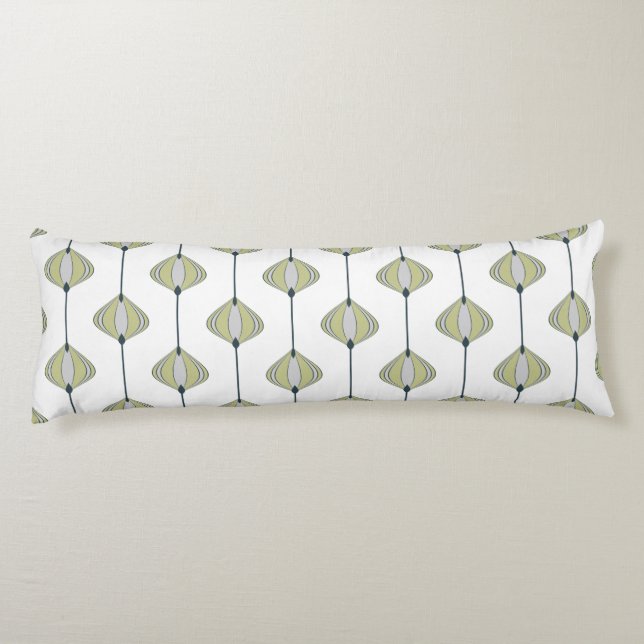 Leaves pattern body pillow (Back)