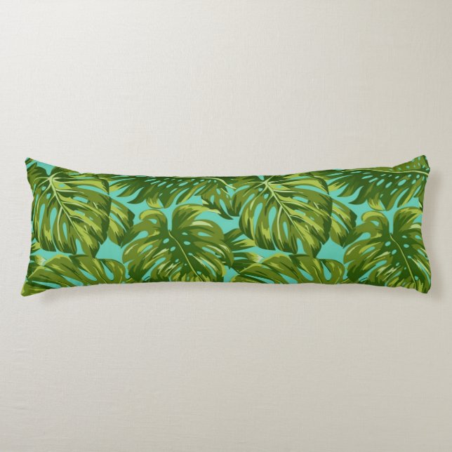 Leaves pattern body pillow (Front)