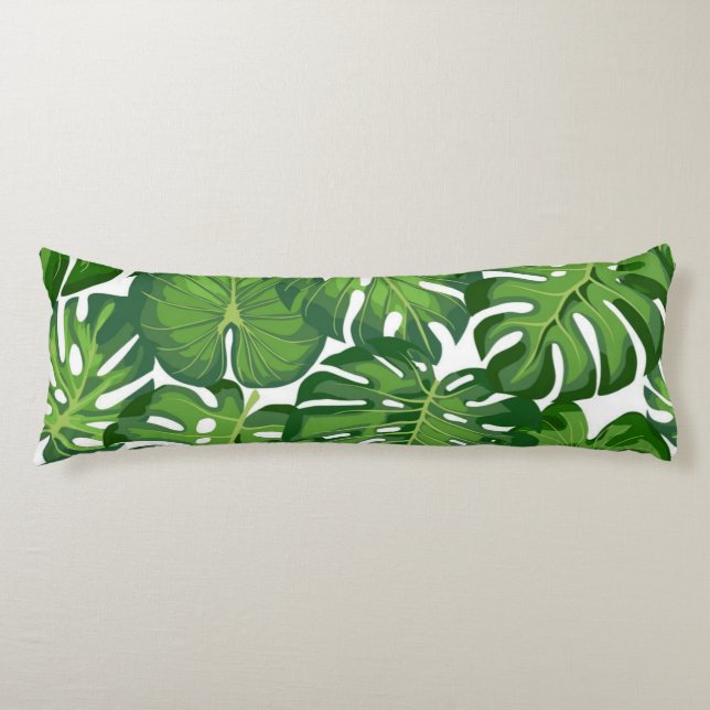 Leaves pattern body pillow (Front)