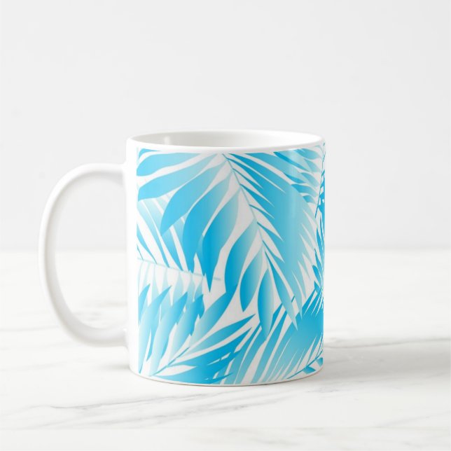 Leaves pattern coffee mug (Left)