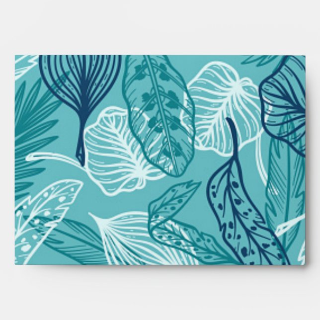 Leaves pattern envelope (Front)